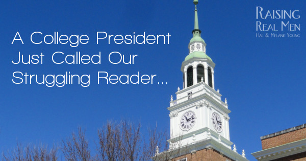 RRM College President Struggling Reader