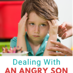 A reader asks what to do with a violently angry 11-year-old son who is fighting and hurting his siblings. Dealing With An Angry Son #Parenting #ParentingBoys #Angry