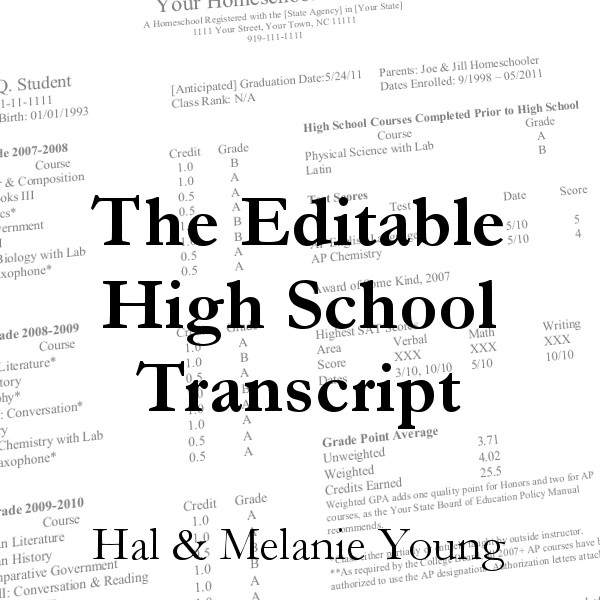 Editable Transcript Graphic