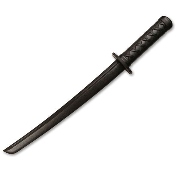 Short Asian-Style Black Polypropylene Practice Sword