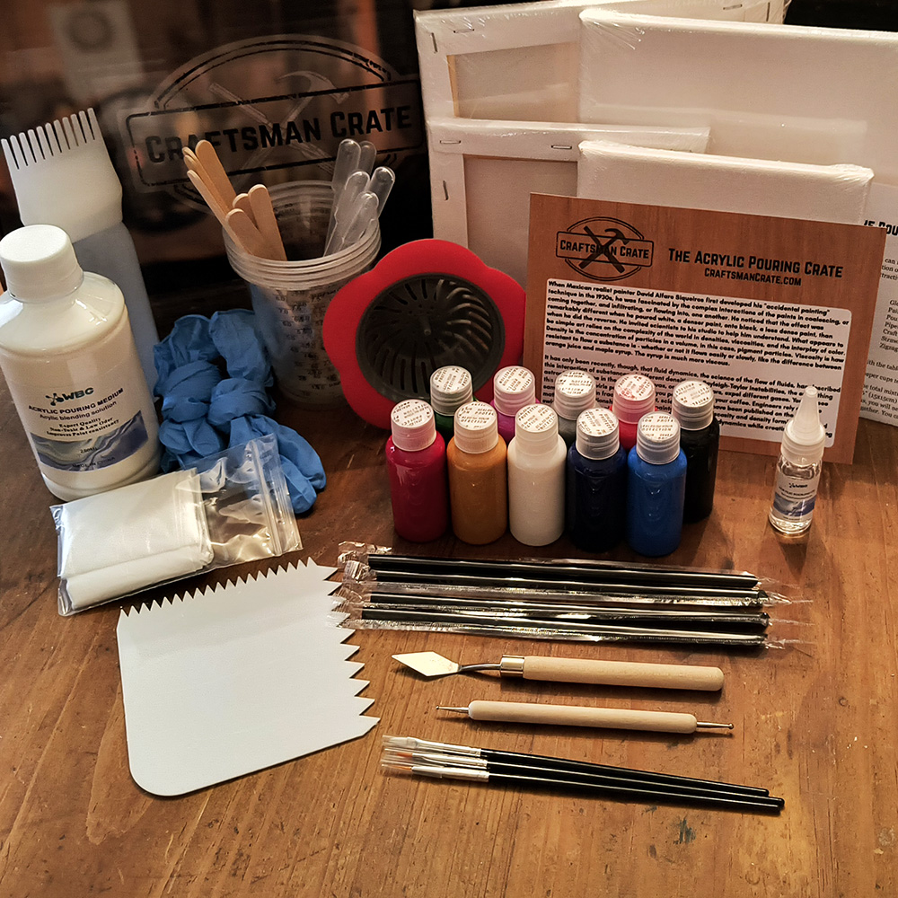 Acrylic Pouring from Above 1000x1000