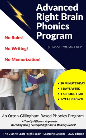 Dianne Craft's Advanced Right-Brained Phonics Program